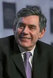 Former UK Prime Minister and OU tutor Gordon Brown received an honorary doctorate from the Open University.