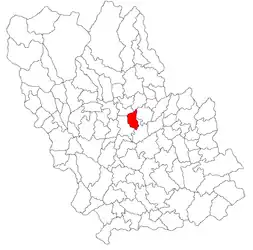 Location in Prahova County