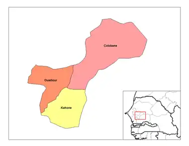 Location in the Gossas Department