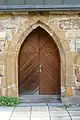 Hohenrechberg Castle, gothic entrance to Eastern Building