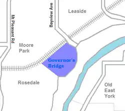 Location of Governor's Bridge