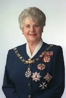 Catherine Tizard, the first woman to serve as Governor-General of New Zealand (1990–1996)