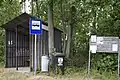 Bus stop with a shelter