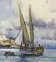 Painting of a boat