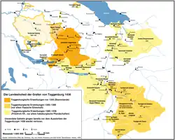 Territories held by the counts of Toggenburg