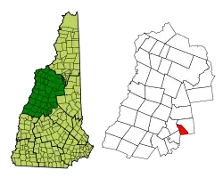 Location in Grafton County, New Hampshire