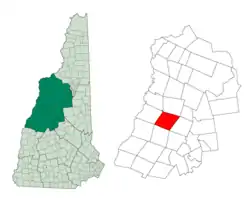 Location in Grafton County, New Hampshire