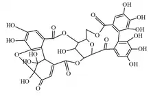 Chemical structure of granatin A