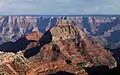 Coconino Sandstone overlain by Kaibab Limestone summit