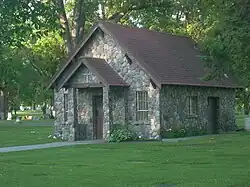 WPA Stone Structures in Memorial Park and Calvary Cemetery