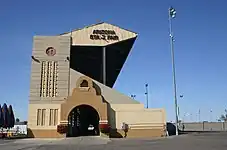 grandstand at the Arizona State Fairgrounds in Phoenix, Arizona (1936)