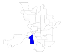 Location within the city of Spokane