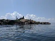 A photo of Granite Island from the water