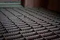 Close up view of anti-slip grating