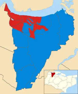 2011 results map