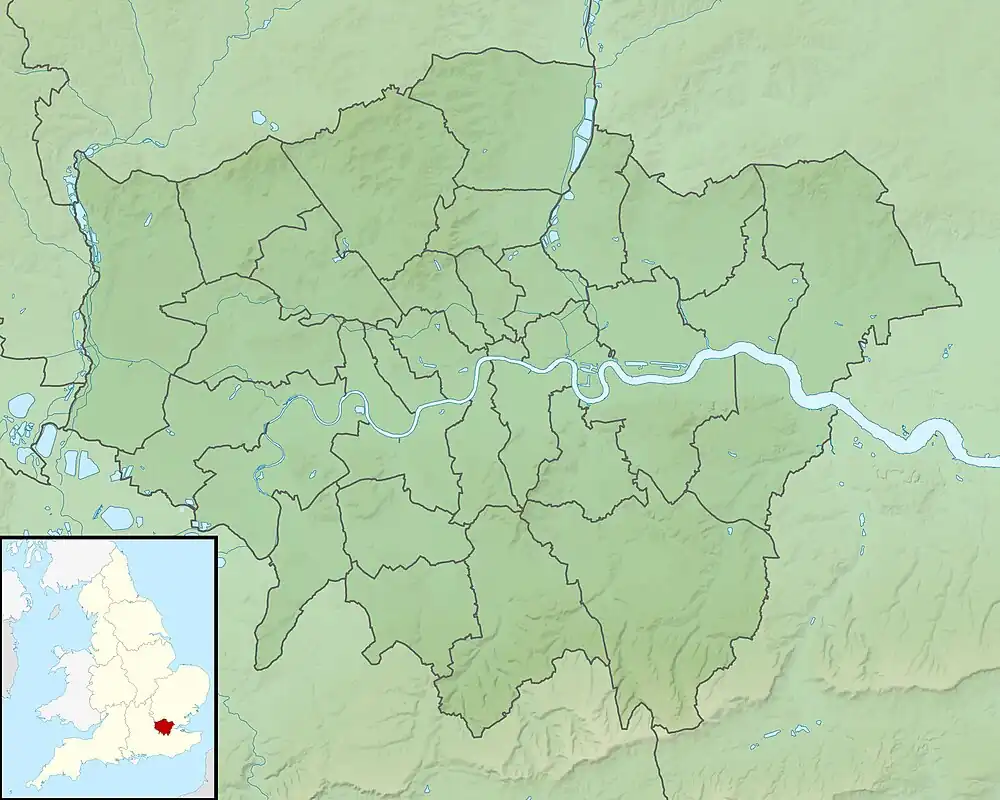 Location of the "Finchley Gap"