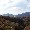 Thumbnail image of Howard Creek gap from Greenbrier State Forest