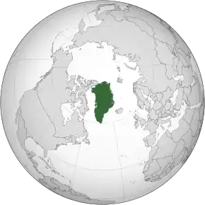 Location of Greenland