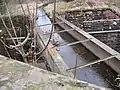 West Burn flowing in aqueduct