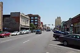 A street corner with no people