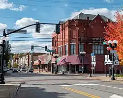 Greenville PA Downtown Main and Mercer Streets