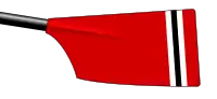 Grey College Boat Club: red with white, black and white band