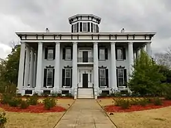 Built in 1857, Grey Columns now serves as the home of the president of Tuskegee University. It was added to the National Register of Historic Places on January 11, 1980.