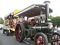 A steam engine joins the Grimsargh Field Day parade