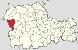 Location in Neamț County