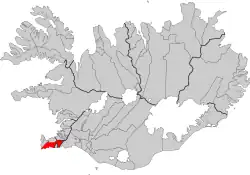 Location of Grindavíkurbær