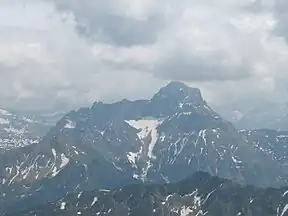 The Großer Widderstein seen from the Hoher Ifen to the north