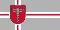 Flag of the former Grobiņa Municipality, 2011–2021