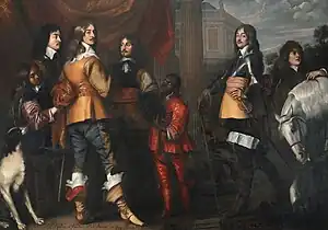 Princes of the collateral House of Nassau-Dietz from the Stadhouderlijk Hof (nowadays called Princessehof Ceramics Museum) in Leeuwarden,  H.Prince of Nassau, Henry Casimir, Prince of Nassau, George, Prince of Nassau, and Willem Frederick, Prince of Nassau_Dietz