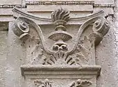 Corinthianesque capital of a pilaster from Grottaferrata (Italy)