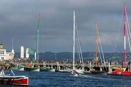 Groupama 2 and 60-foot IMOCA yachts