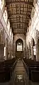 Nave looking from the chancel to the belltower and font