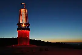 ...and illuminated during the blue hour