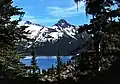 Guard Mountain (center) and The Sphinx (left) with Garibaldi Lake