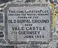 Burial ground Vale Castle