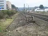 Disused freight tracks