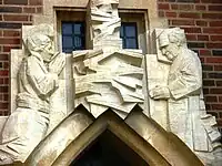 One of Charles Gurrey’s carvings above the West Door