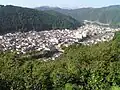 Gujō city from the castle