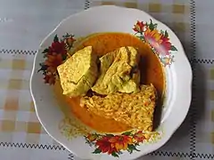 Gulai tempe jo tahu, tofu and tempeh gulai