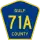 County Road 71A marker