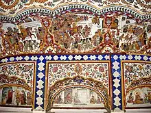 Frescoes depicting events related to the life of Guru Nanak