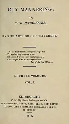 text style title page by the author of Waverley