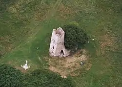 Ruins of a medieval church near Gyepükaján