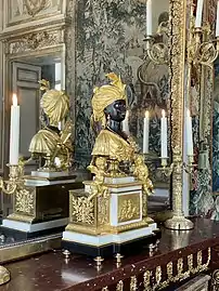 Gilded music box and automaton with Numidian figure, Salon for guests of the Intendant (18th c.)