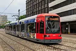 Flexity Classic in service on line 6 in Bremen, Germany