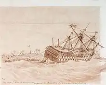 Mends was present, with HMS Edgar, as attempts were made in vain to salvage HMS Conqueror, on Rum Cay, in the Bahamas, January 1862